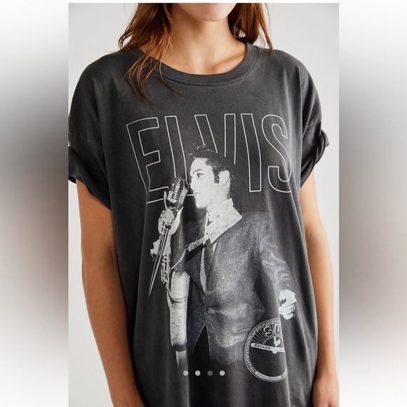 Free People x Daydreamer Sun Records Elvis Graphic Tee - Picture 2 of 13